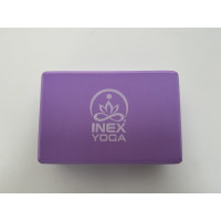 Блок для йоги 23x15x7см Inex Yoga Foam Block 3" YB3-PR фиолетовый