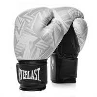 Перчатки тренировочные Everlast Spark 12oz бел/гео.