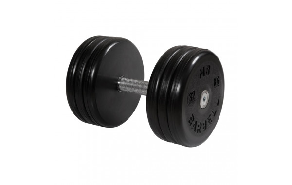 Гантель классик с вращающейся ручкой хром 32 кг MB Barbell MB-FdbEM-B32 600_380