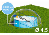 Круглый купольный тент павильон d450см Pool Tent для бассейнов и СПА PT450-B синий