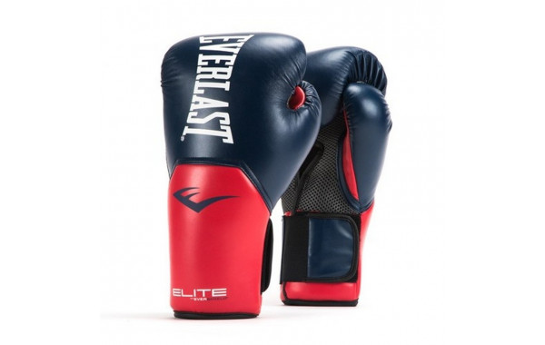 Перчатки тренировочные Everlast Elite ProStyle 14 oz син/красн. P00001203 600_380