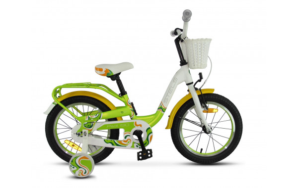 Велосипед 16" Stels Pilot 190 V030 (ALU рама) LU074646 Зеленый\Желтый\Белый 600_380