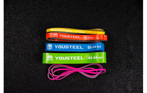 Петля резиновая двухцветная 208х0,45х6,4см YouSteel серый+черный 600_380