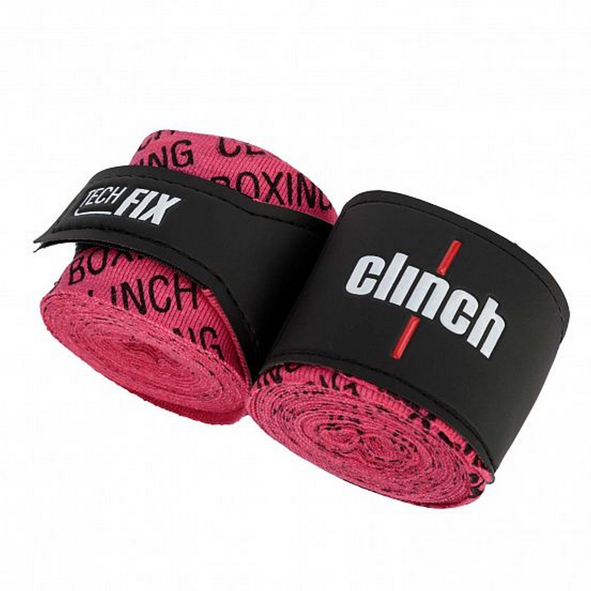 Бинты эластичные Clinch Boxing Crepe Bandage Tech Fix C140 розовый 2000_2000