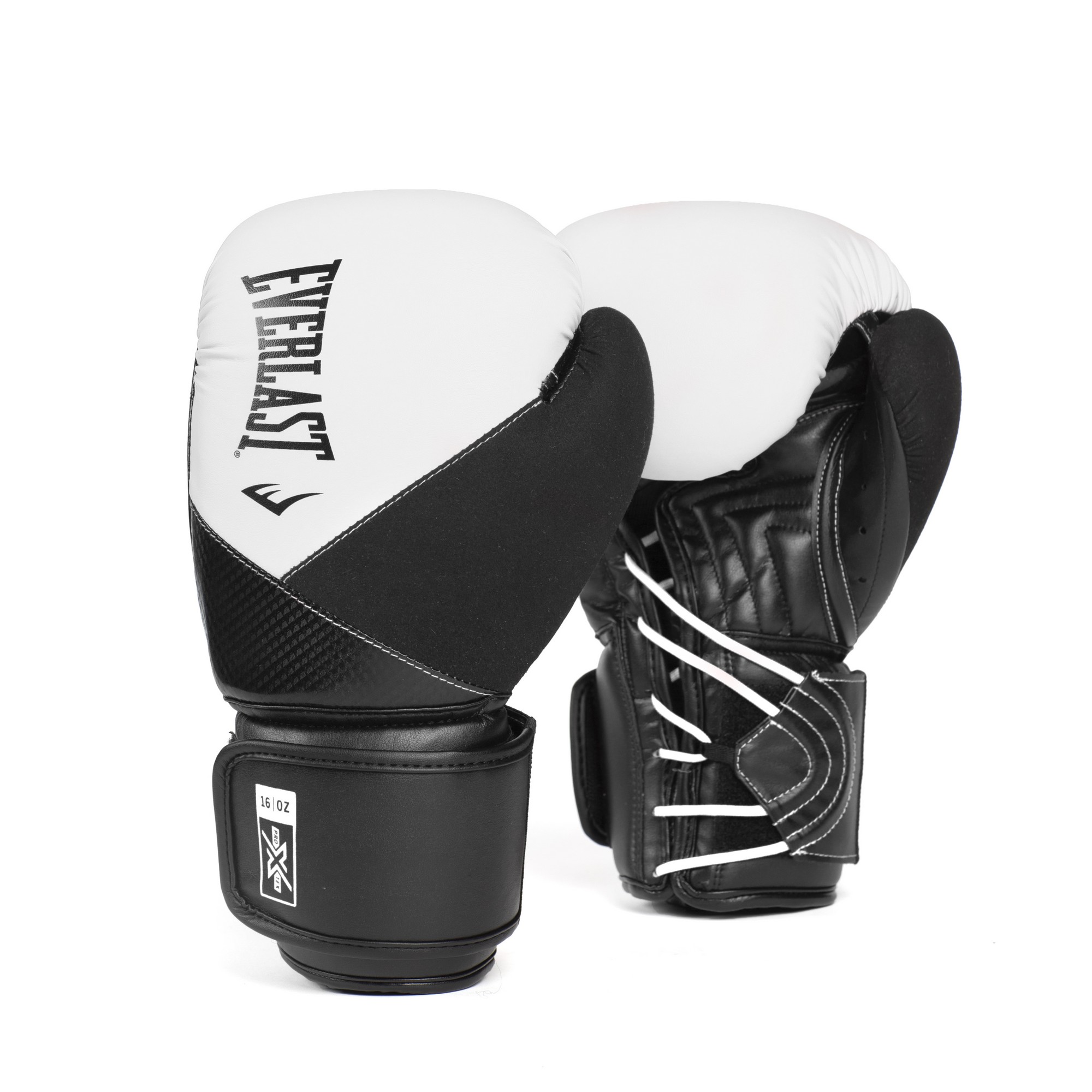 Перчатки тренировочные Everlast Protex PU 12oz P00003365 белый\черный 2000_2000