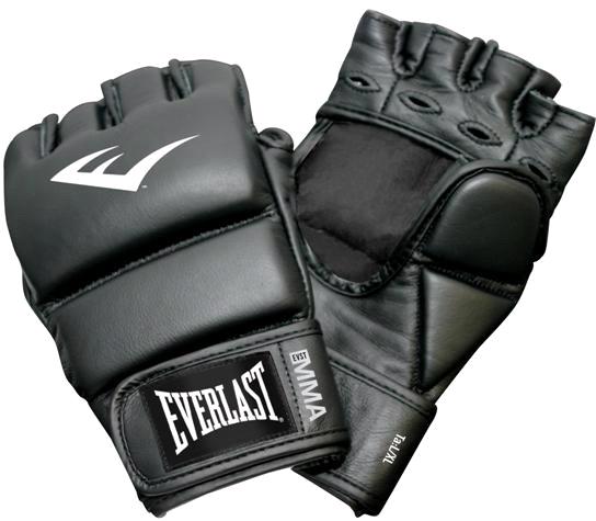 Перчатки тренировочные Everlast Grappling SM-LXL черный 7772SMU 544_475