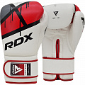 Перчатки тренировочные RDX BGR-F7R-14oz белый\красный 120_120