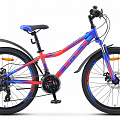 Велосипед 24" Stels Navigator 410 MD V010 (рама 12) LU082933 Синий\Неоновый\Красный 120_120
