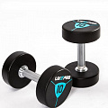 Гантели в уретане 44 кг Live Pro Premium Urethane Dumbbells LP8000-44 120_120